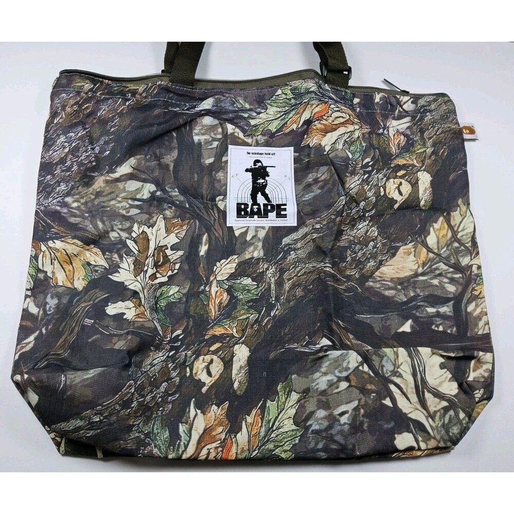 BAPE A Bathing Ape Tote Bag Tree Edge Camo August September 2025 Magazine Gift